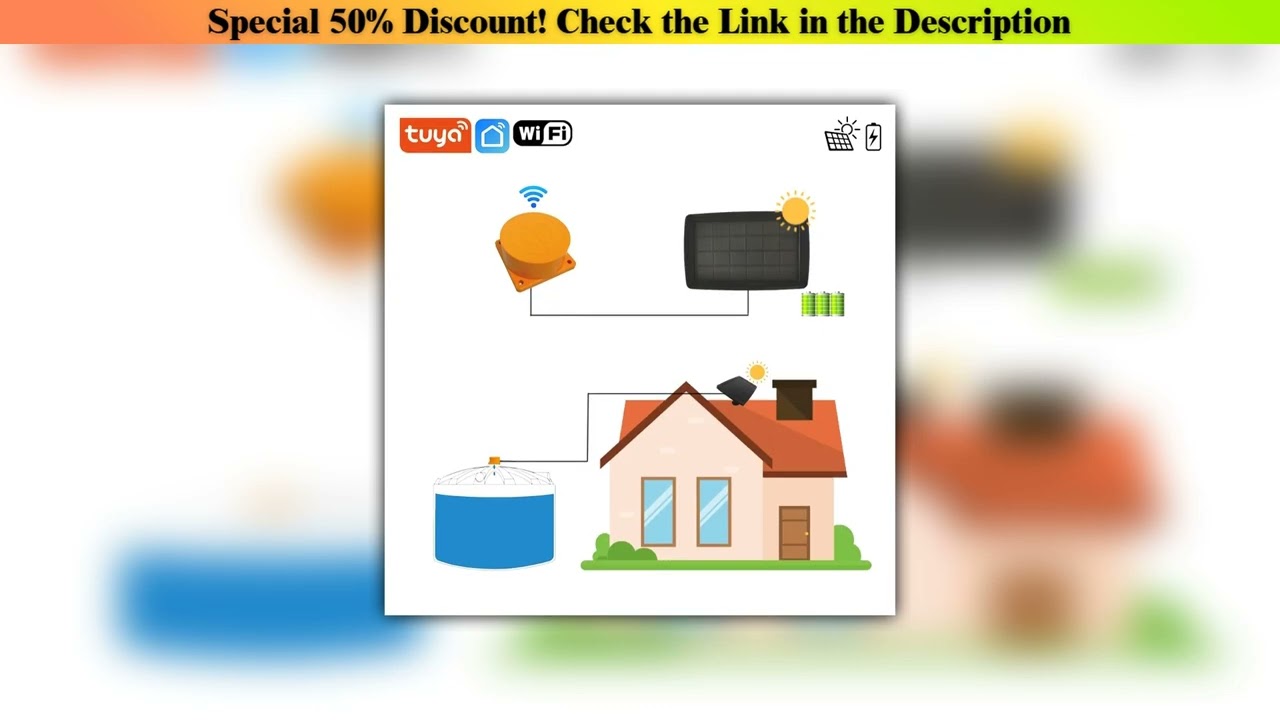 Flash Sale Moray ME201WSP Solar Panels Remote Smart Home WIFI Remote Ultrasonic Real-time Water Tan