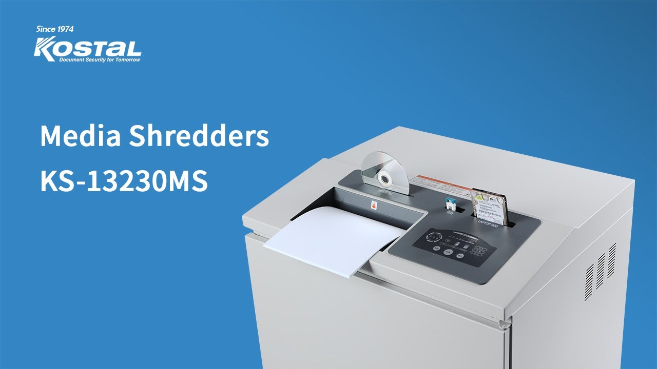 DAEJIN KOSTAL Media Shredder KS-13230MS operation video