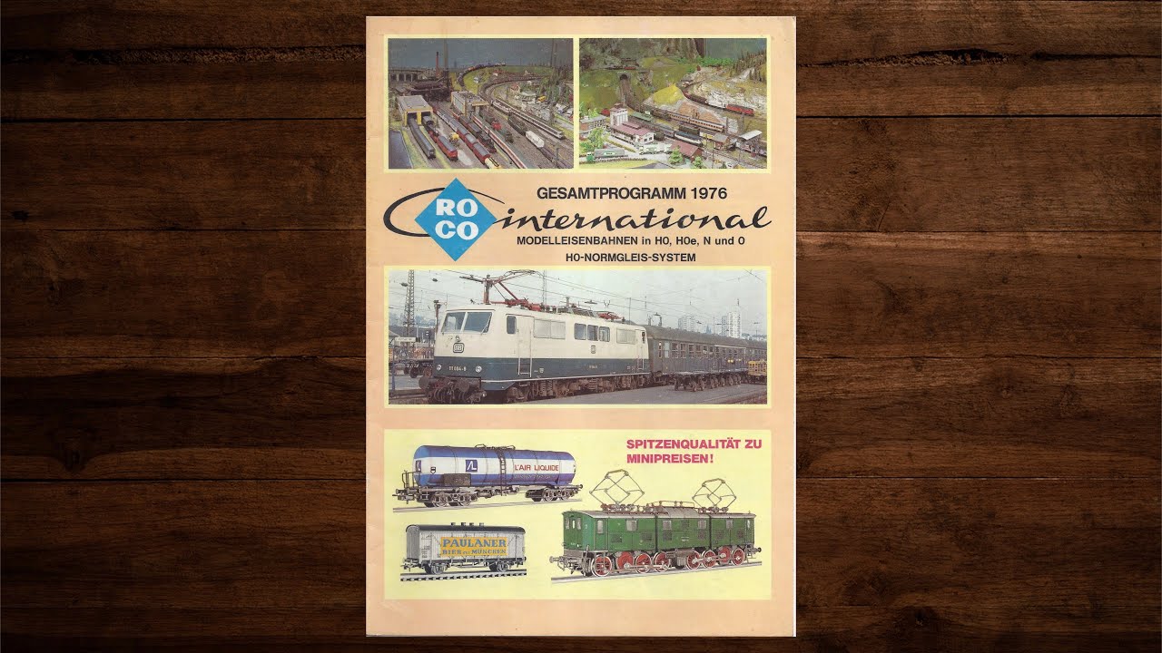 ROCO international Katalog 1976 – Modellbahn, Modelleisenbahn, H0, H0e, N, 0