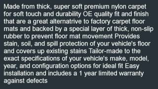 Coverking Front and Rear Floor Mats for Select Saab 9 3 Models 40 Oz Carpet