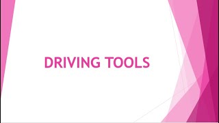 Lesson 9 | Driving Tools | Grade 9 Pre-Technical Studies