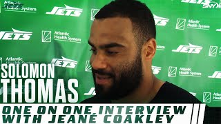 Solomon Thomas compares 2024 Jets training camp to 'noise' of last season's camp | SNY