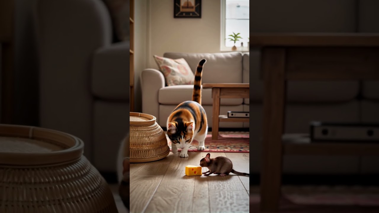 Village Cat Tries to Catch a Mouse… but Too Slow! 😂🐭