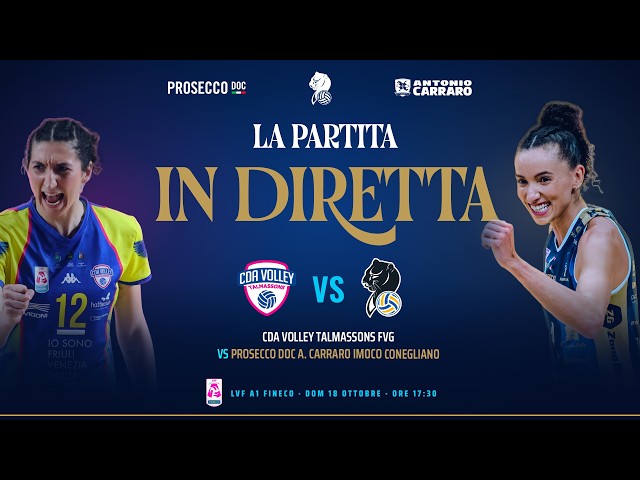🔴 DIRETTA / LIVE WORLDWIDE | TALMASSONS VS IMOCO CONEGLIANO | LVF A1 FINECO