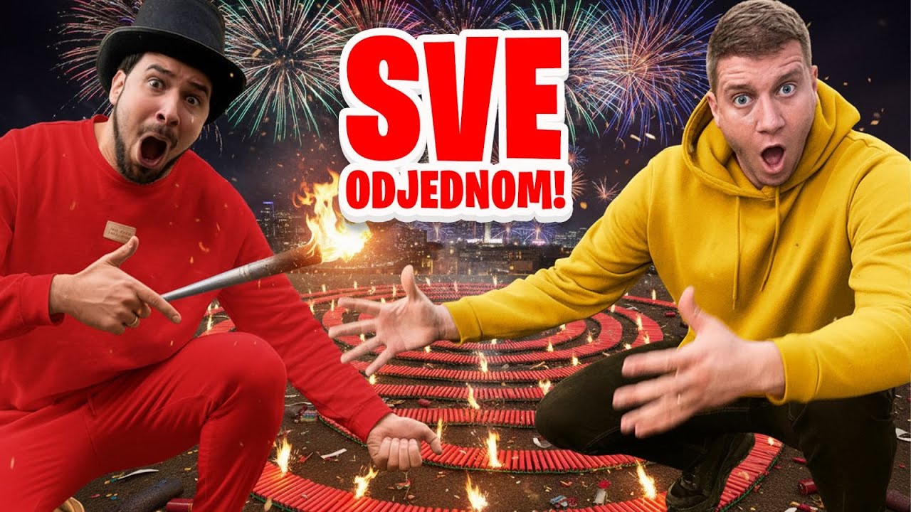 PUCAMO 500 PETARDI ODJEDNOM!! *najveći rafal na balkanu*