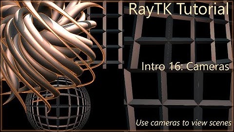 RayTK Intro Part 16: Cameras