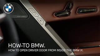 How to Open Doors From Inside the BMW iX | BMW Genius How-to | BMW USA