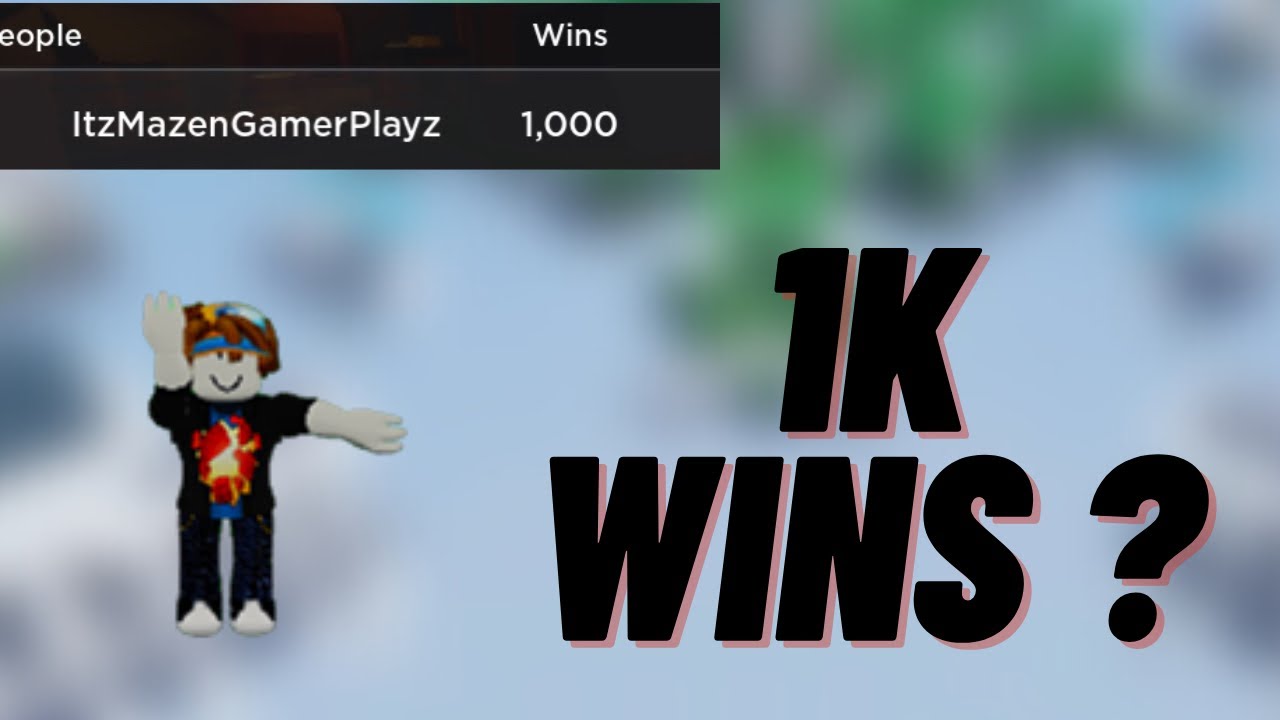 so I got 1k wins in roblox bed wars😳😳😳 - YouTube