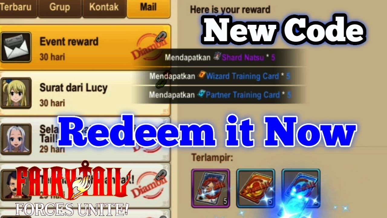 Fairy Tail Forces Unite Code New Code Youtube