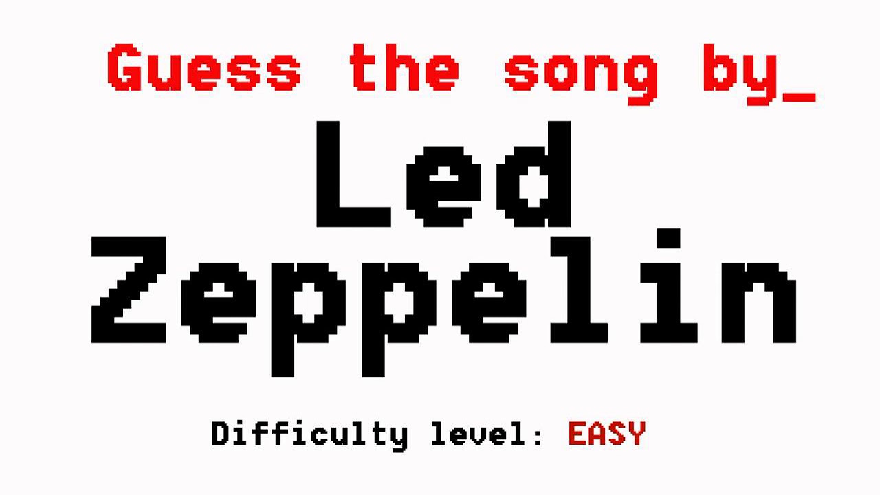 #18. What Song by LED ZEPPELIN is this? (LED ZEPPELIN FANS TRIVIA)