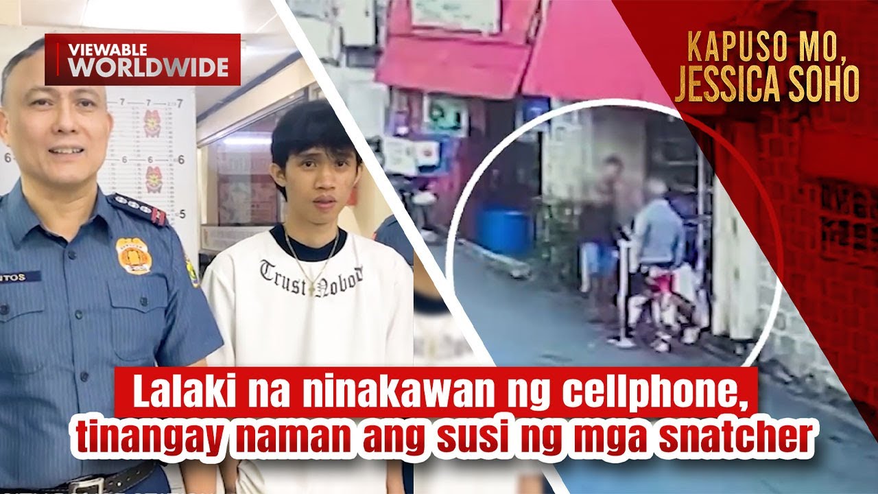 Lalaki na ninakawan ng cellphone, tinangay naman ang susi ng mga snatcher | Kapuso Mo, Jessica Soho