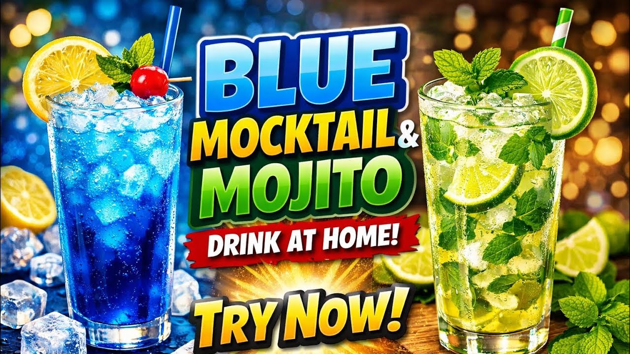 Mojito drink ghar pe | easy and most wonderful blue mojito drink ever | Try it now 
