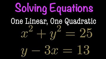 Solving Simultaneous Equation with a Circle and Linear Equation | Step-by-Step Tutorial #maths #gcse