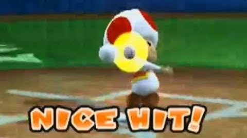 TOAD HITS HOMERUNS - Mario Sluggers 2 Player Gameplay!