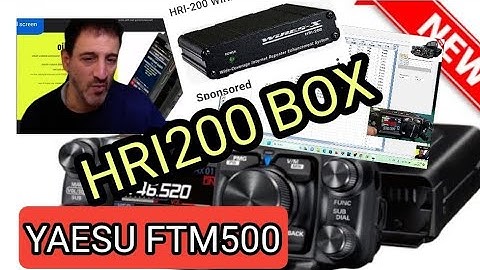 YAESU FT500 - HRI200 BOX - FULL SET UP & DOWNLOAD LINKS