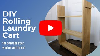 DIY Rolling Laundry Cart