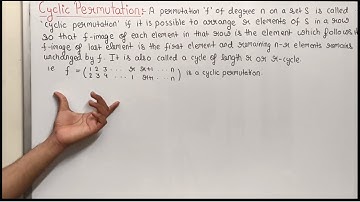 Permutation group|Part 4|Cyclic Permutation|Group Theory|Lecture 64|Theta Classes