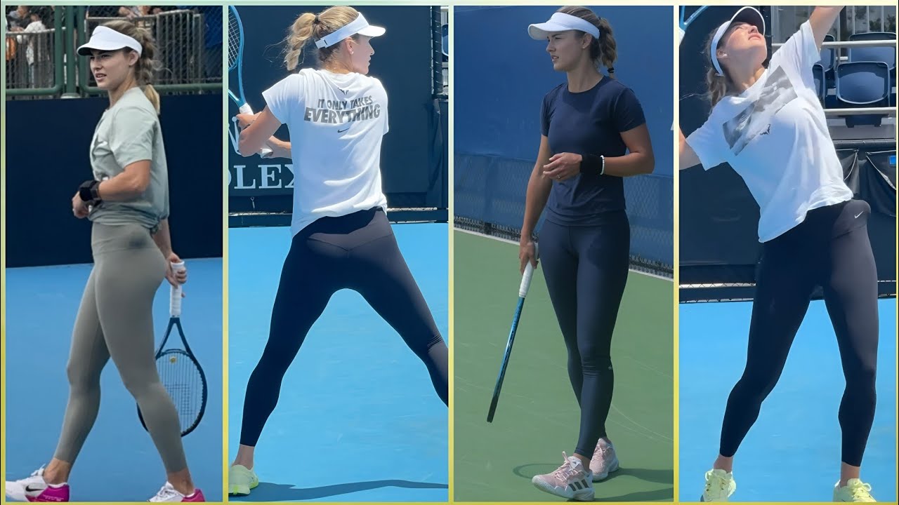 Get to know Anna Kalinskaya like never before - the elegance of tennis, even in practice