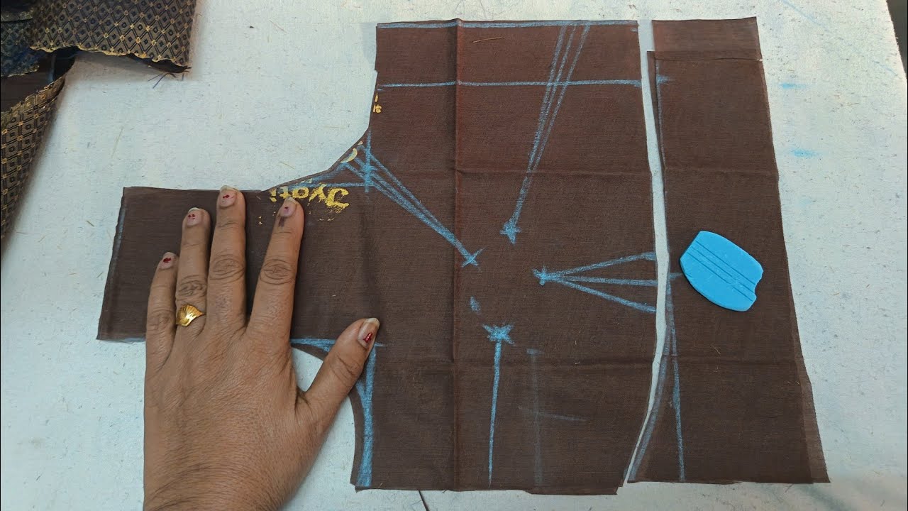 34 इंच ब्लाऊज ची कटींग अगदी सोपी पध्दत 