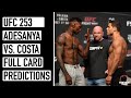 UFC 253: Adesanya vs. Costa Full Card Predictions