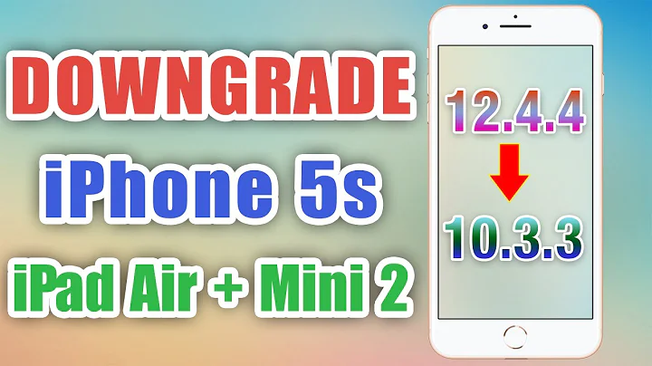 Hạ ios iPhone 5s về 10.3.3 - Downgrade iPhone 5s to 10.3.3