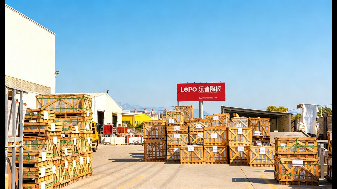 Drone Tour of LOPO Terracotta Panel Factory | 210,000 m² Production Base in China