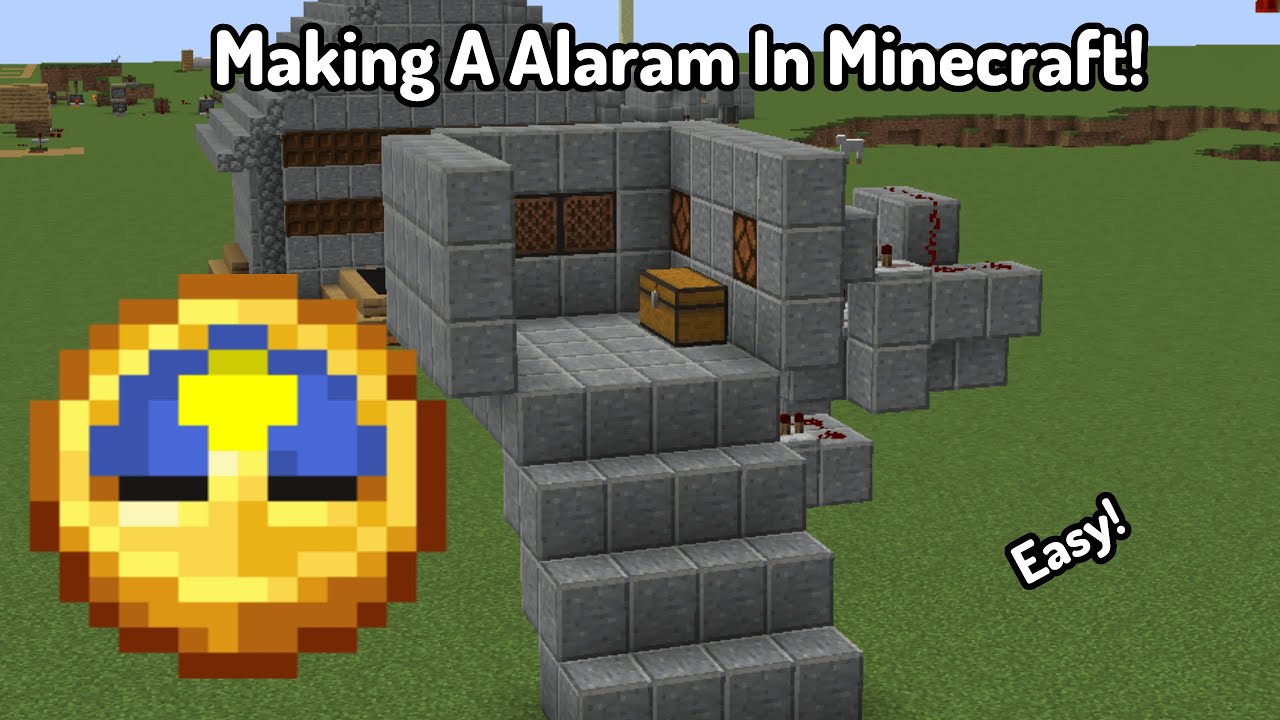 How To Make A Redstone Alarm Clock In Minecraft | 1.16.5+ | Easy!