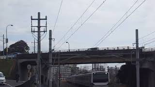常磐線 E531系K419編成 370M 普通 上野 行 偕楽園通過 2018.03.18