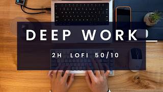 Evening Lofi Focus: 2 Hours of Deep Work | Pomodoro 50/10 screenshot 4