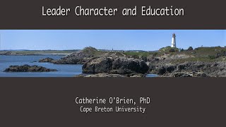 Leader Character and Education