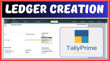 How to Create Ledger in Tally Prime | Tally Prime Me Ledger Kese Banate Hai