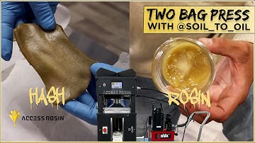 Two Bag Press with Soil To Oil | Access Rosin ®