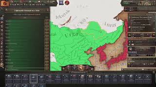 Trying out the new DLC as Ryukyu (Victoria 3) .