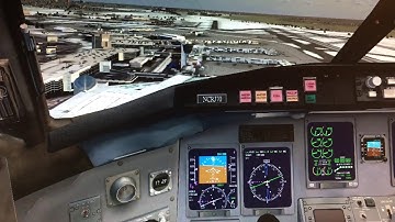 CRJ-700 Landing Cockpit FSX