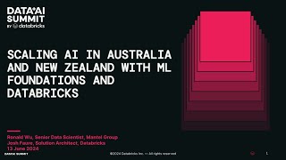 Celebrity Scaling AI in Australia and New Zealand with ML Foundations and Databricks Wealth