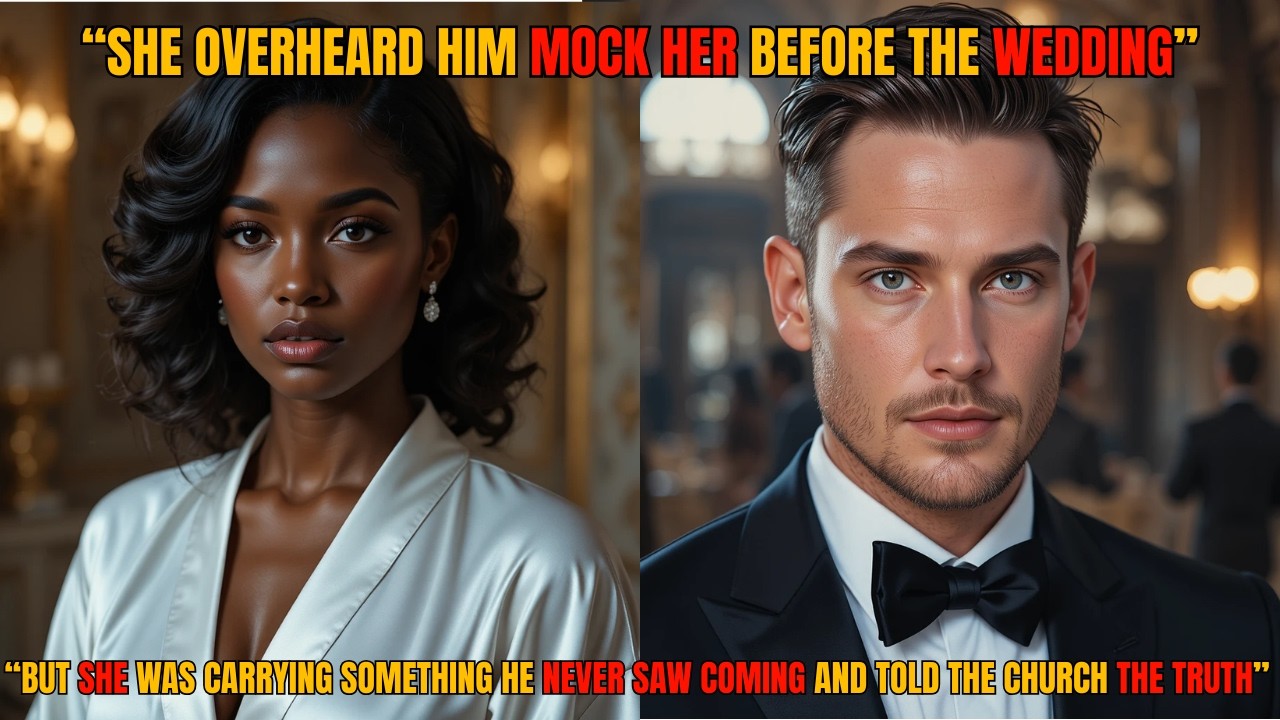 BRIDE OVERHEARS GROOM'S BETRAYAL HOURS BEFORE WEDDING, HER RESPONSE LEFT THE GUESTS SPEECHLESS.