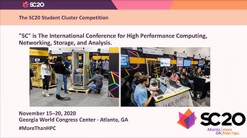 The SC20 Student Cluster Competition, and How to Join It