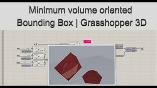 Minimum volume Oriented bounding Box | Galapagos | Grasshopper 3D