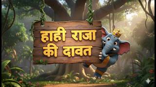 Hathi Raja ki Dawat | हाथी राजा की दावत 🐘 | Hindi Nursery Rhyme for Kids @PlayvioKidsTV screenshot 1