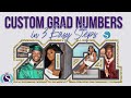 How to Put Grad Pictures in Numbers in Silhouette Studio ((TIMESTAMPED))