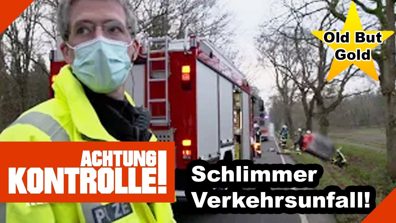 Schlimmer Unfall! 😯 PKW rast gegen einen Baum |Old But Gold| Kabel Eins | Achtung Kontrolle
