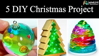 5 MOST Amazing DIY Christmas Ideas from Epoxy RESIN. SIMPLE Tutorial / Resin Art