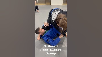 X-Guard Near Sleeve Control Sweep #xguard #bjj #jiujitsu #blackbelt #martialarts