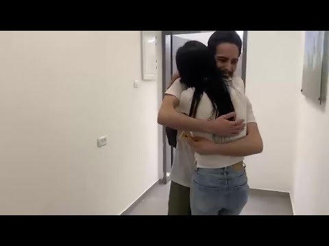 The mother of Matan Zangauker embraced her son after his release
