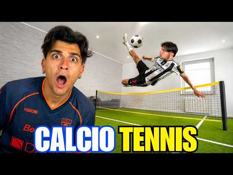 WE PLAYED SOCCER TENNIS AT HOME! 🎾 *everything happened* 😱