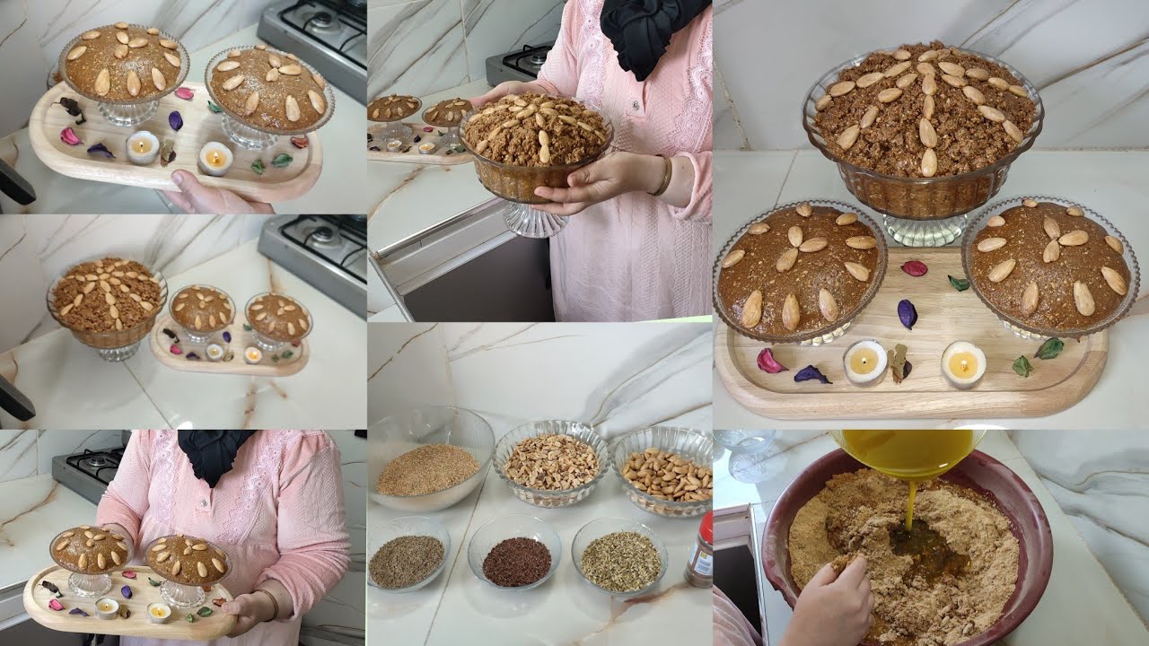 تحضيرات 🌙 رمضان المبارك 🌙 سوف صحي بالزيت الزيتون والعسل سلو ديال زمان 😋