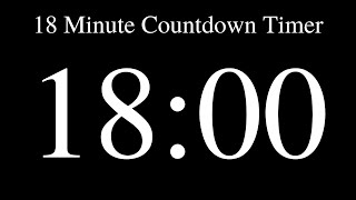 18 minute countdown timer