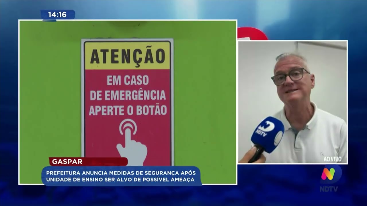 Gaspar: Prefeitura anuncia medidas de segurança após unidade de ensino ser alvo de possível ameaça