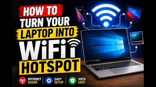 How to turn your Laptop into WiFi Hotspot (mHotspot) | Windows 7 | Junayed Merun screenshot 5