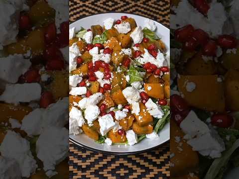 Очень вкусный салат с тыквой и брынзой